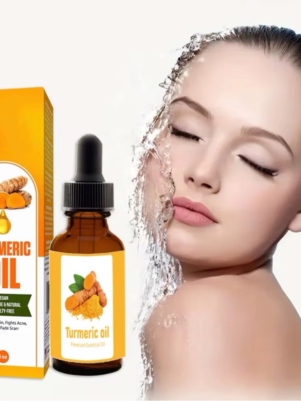 Turmeric Oil Facial Serum - Natural Golden Skincare